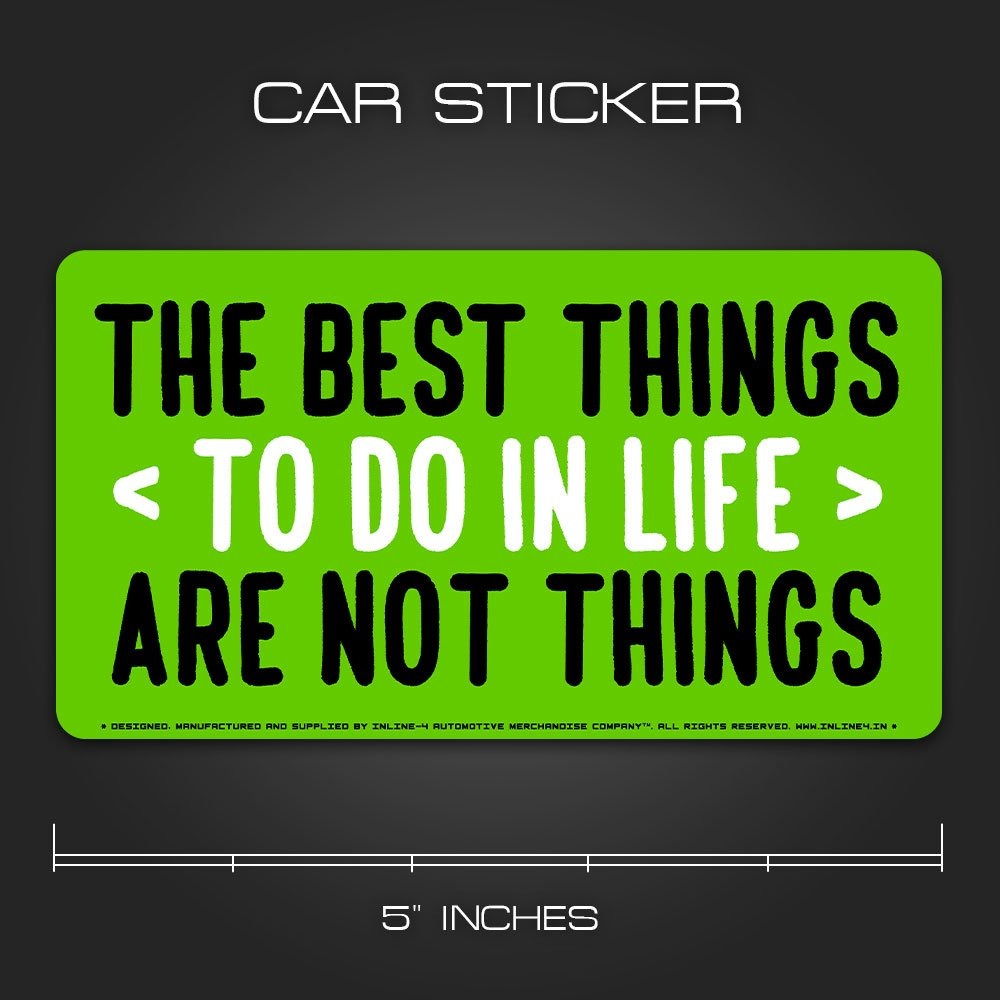 INLINE 4-BEST THINGS-CAR STICKER