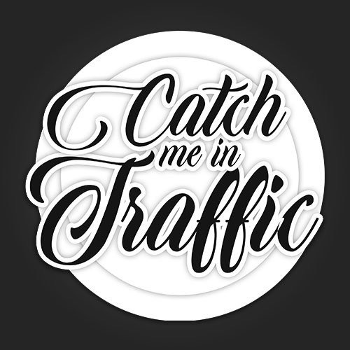 INLINE4-CATCH ME IN TRAFFIC-BIKE STICKER