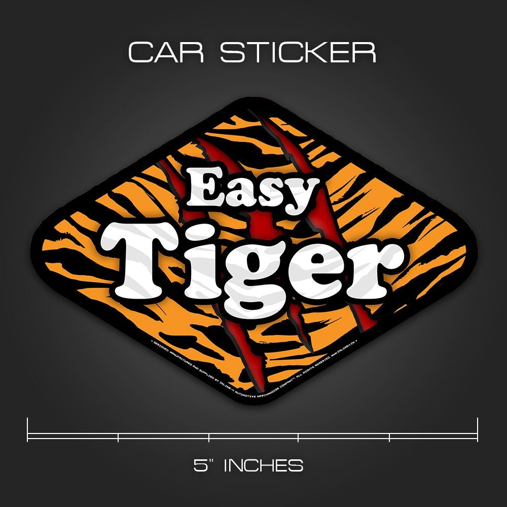 INLINE4-EASY TIGER-CAR STICKER