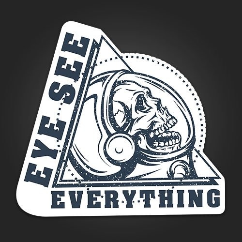 INLINE4-EYE SEE EVERYTHING-BIKE STICKER