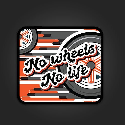 INLINE4-NO WHEELS-BIKE STICKER
