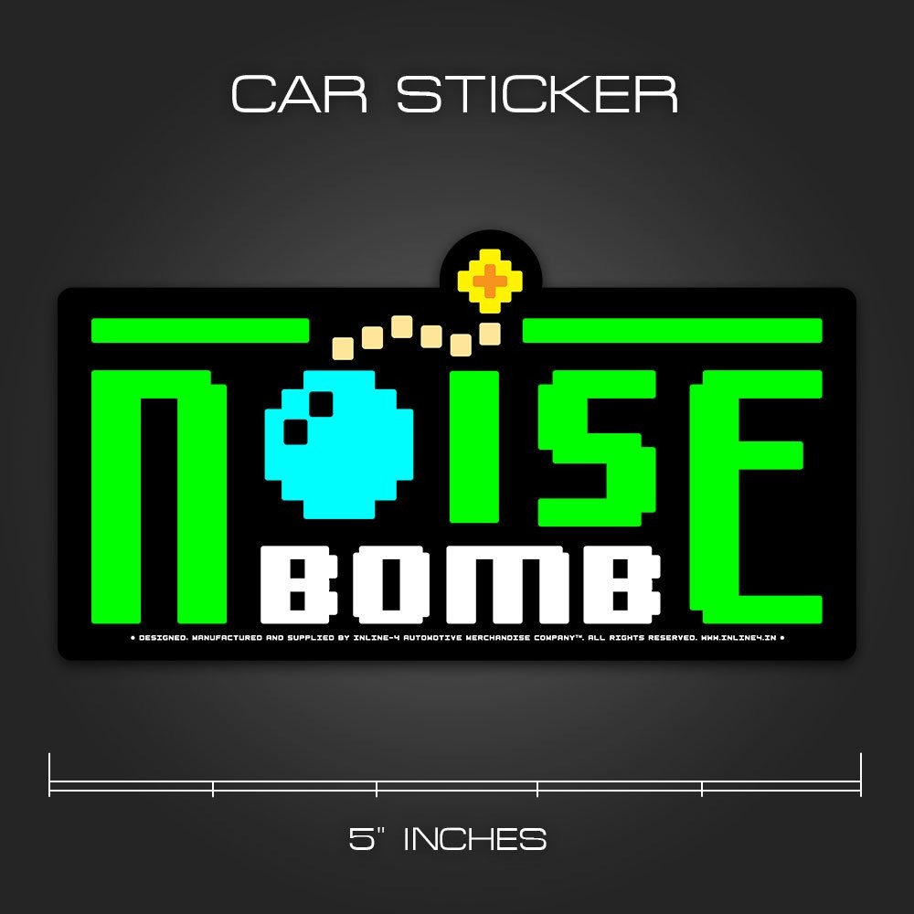 INLINE4-NOISE BOMB-CAR STICKER