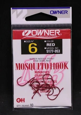 OWNER-HOOKS-MOSQUITO-FISHING-SIZE 10