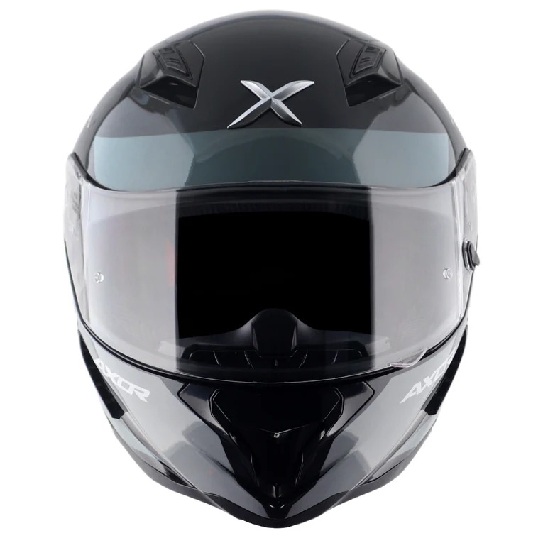AXOR-HUNTER TURBO-HELMET-BLK/GRY-L