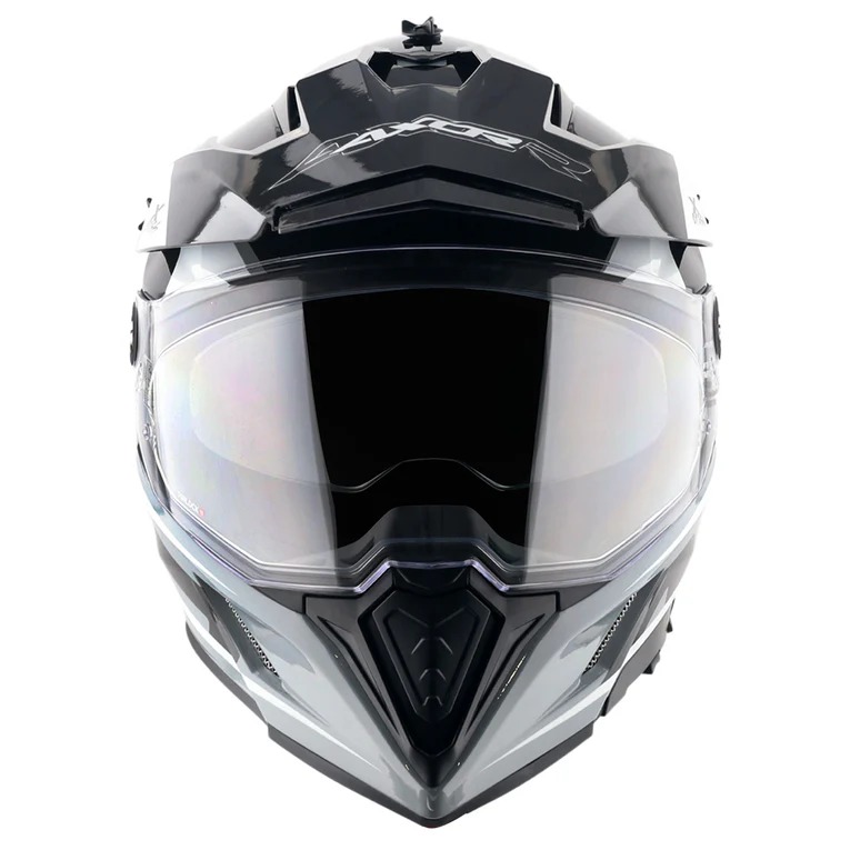 AXOR-X-CROSS DV FLAGSTAFF-DUAL SPORT HELMET-NARDO GRY/BLK