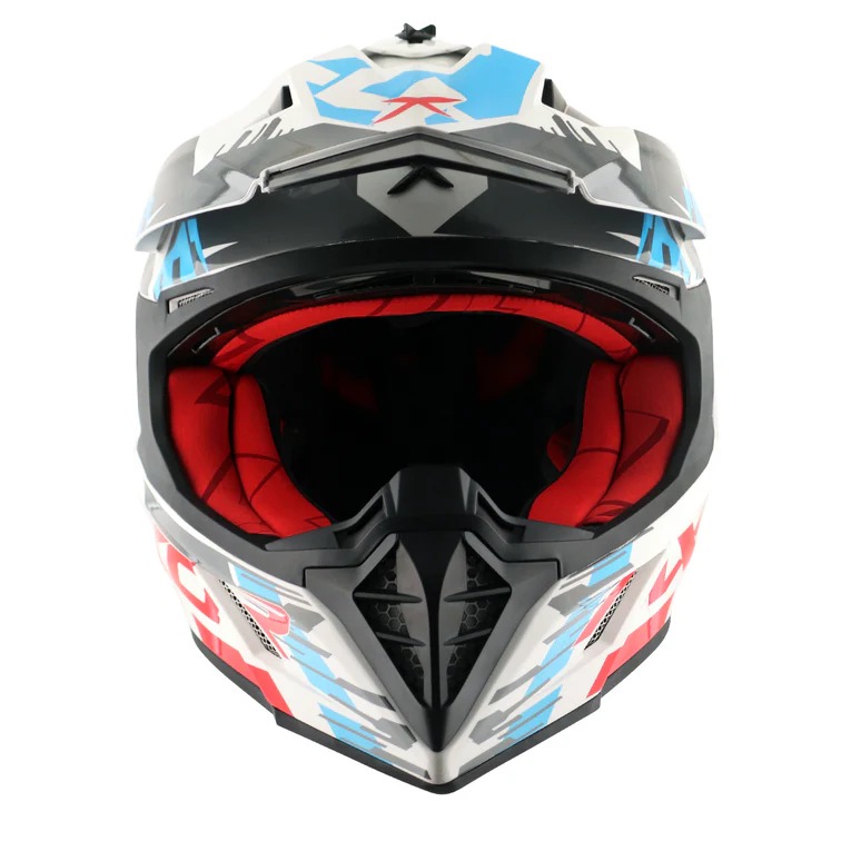 AXOR-X-CROSS X1-DUAL SPORT HELMET-WHT/RED