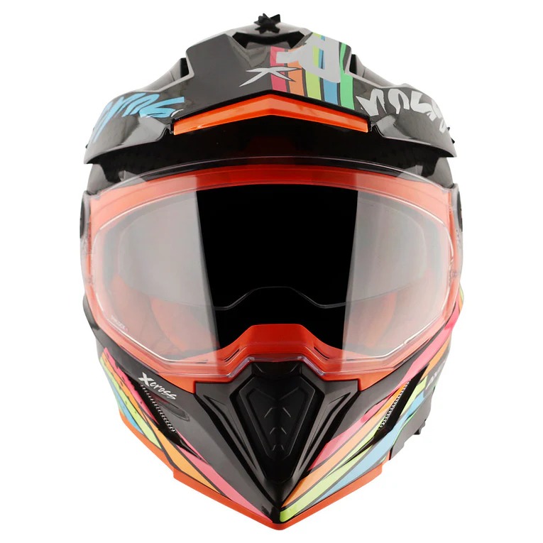  AXOR-X-CROSS DV X2-DUAL SPORT HELMET-BLK/GRY