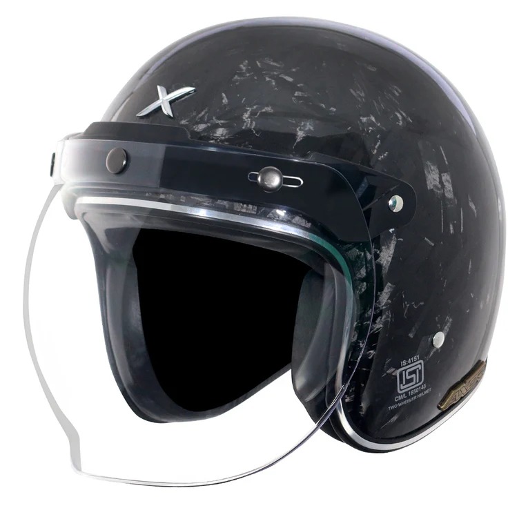 AXOR-RETRO JET FORGED (HALF FACE)-HELMET-CARBON