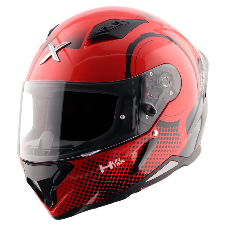 AXOR-HUNTER SPEAR-HELMET-RED/BLK
