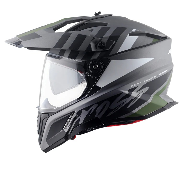 AXOR-X CROSS D/V ORBIT-DUAL SPORT HELMET-DUL ANTHE GRY/BLK