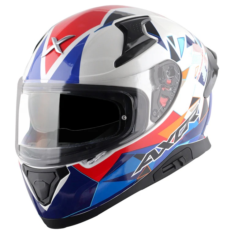 AXOR-APEX PRISM-HELMET-WHITE/BLUE