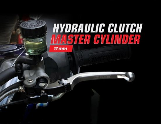 RCB-MASTER BRAKE PUMP(LH)-MOTOR CYC ACC-TITANIUM-17MM