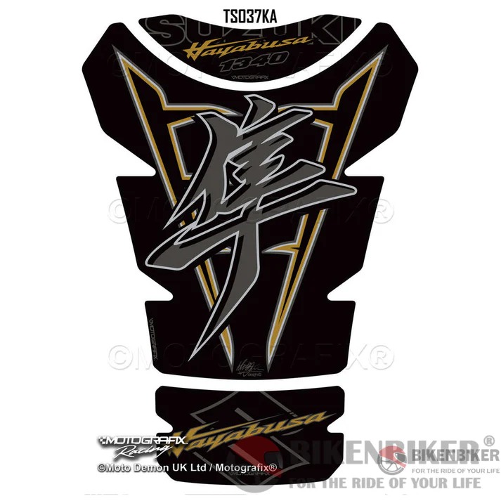 MOTO GRAPHIX-HAYABUSA 1340 TANK PAD-MOTOR CYC ACC-BLK