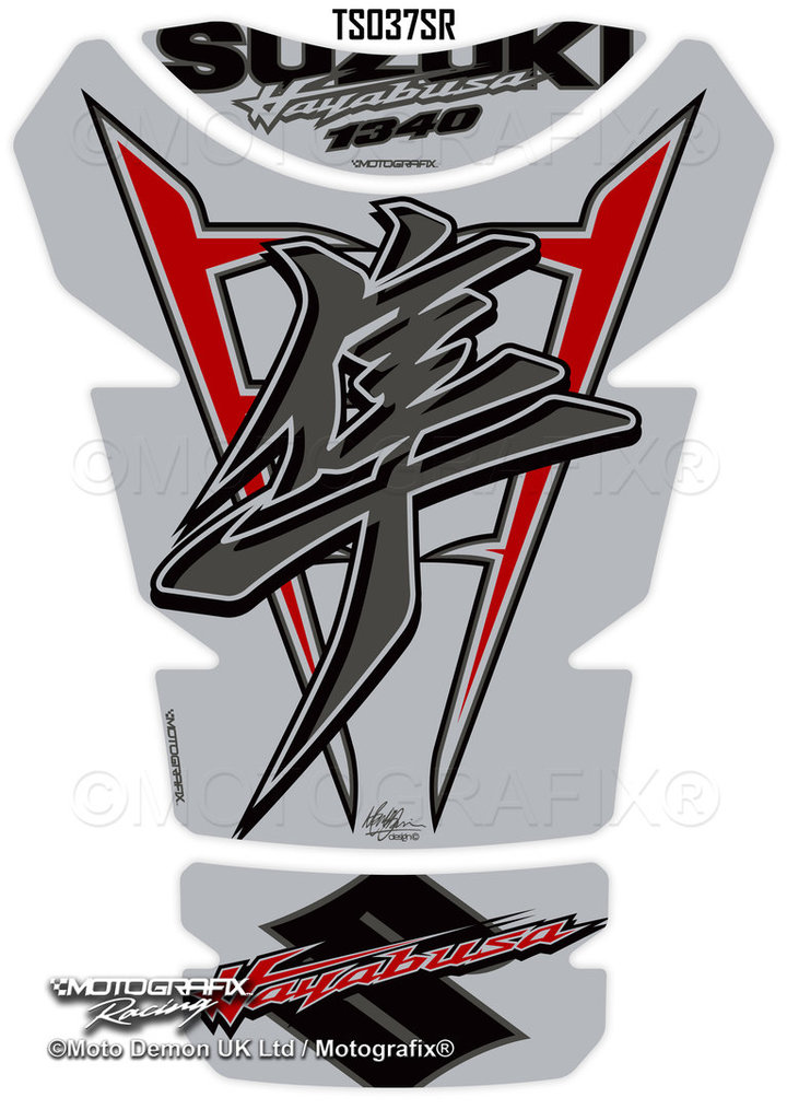 MOTO GRAPHIX-HAYABUSA 1340 TANK PAD-MOTOR CYC ACC-GREY