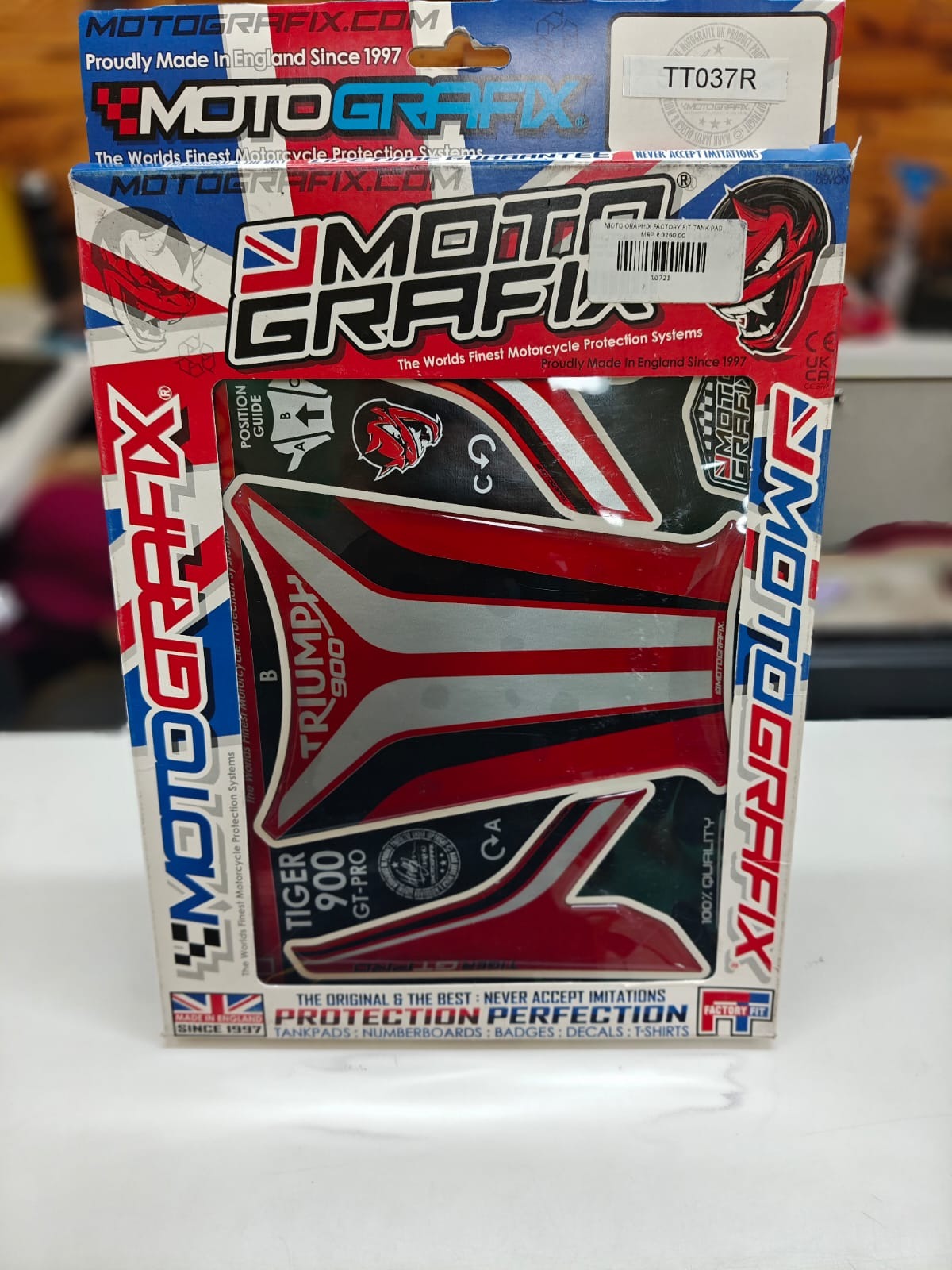 MOTO GRAPHIX-TIGER 900 GT PRO TANK PAD-MOTOR CYC ACC-RED