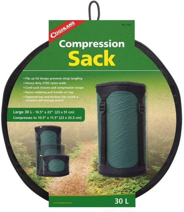 coghlans-compression sack-bag & acc-GREEN-10L