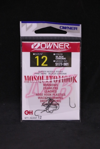 OWNER-HOOKS-MOSQUITO-FISHING-SIZE 12