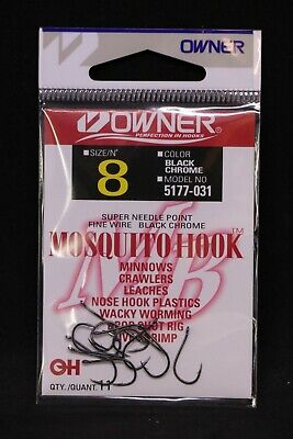 OWNER-HOOKS-MOSQUITO-FISHING-SIZE 8