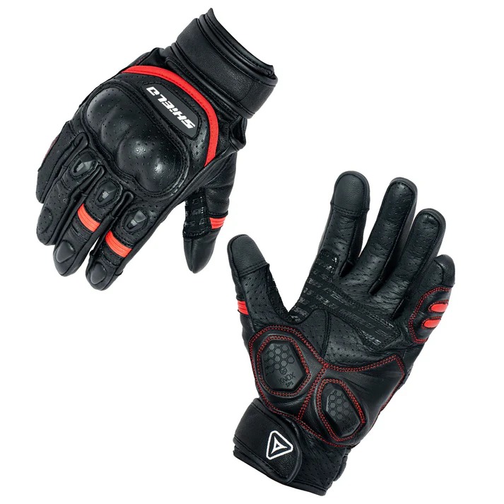 SHIELD-FUR 2.0-RIDING GLOVE-RED