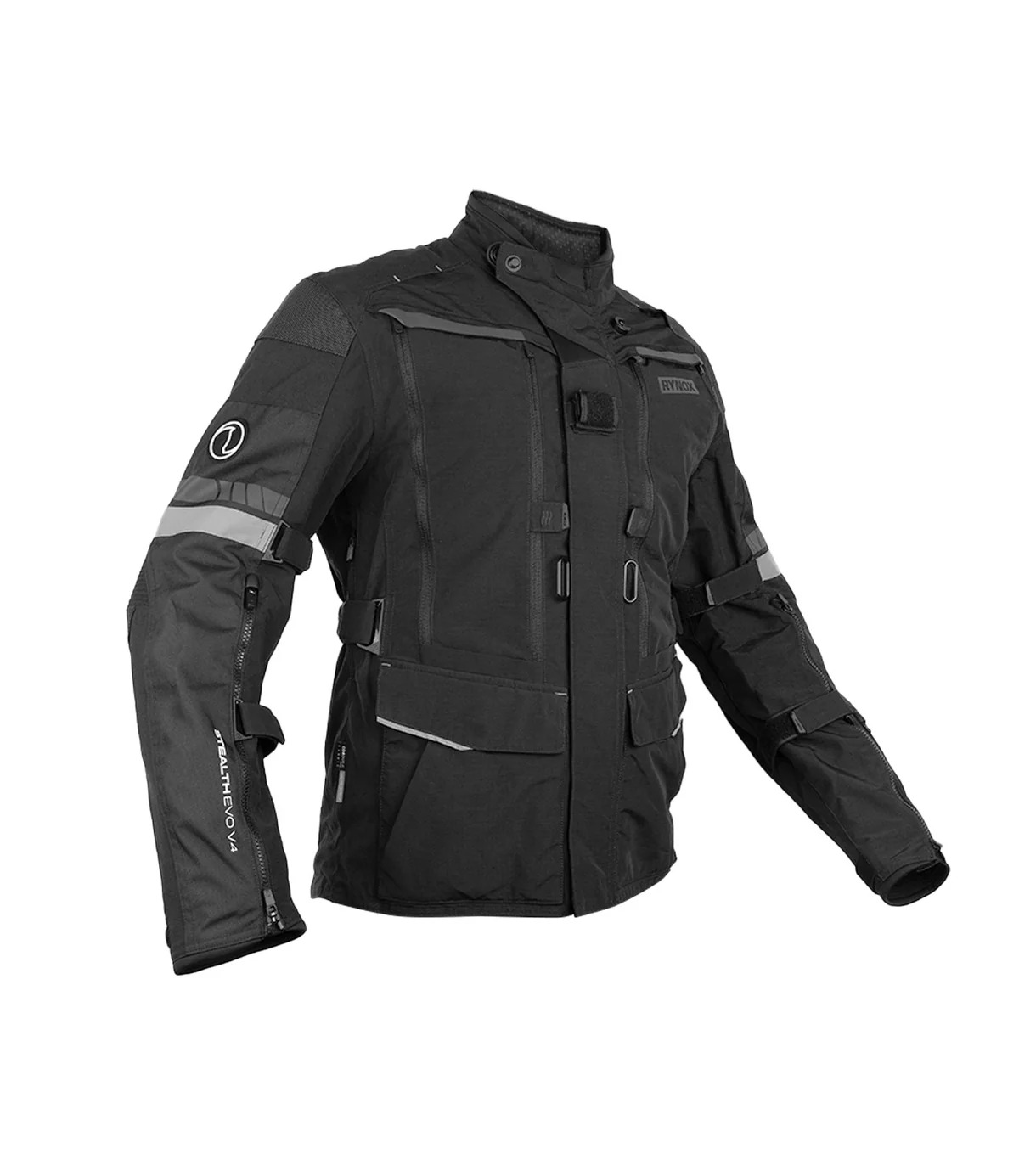 RYNOX-STEALTH EVO 4-RIDING JACKET-CHARCOAL BLK